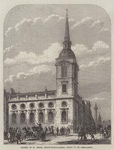 Iglesia de San Benet, Gracechurch-Street, a punto de ser demolida de Frank Watkins